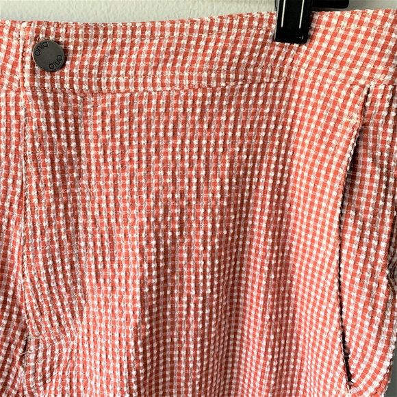 Onia Elastic Calder 7.5" Gingham Swim Trunks - Picture 2 of 10